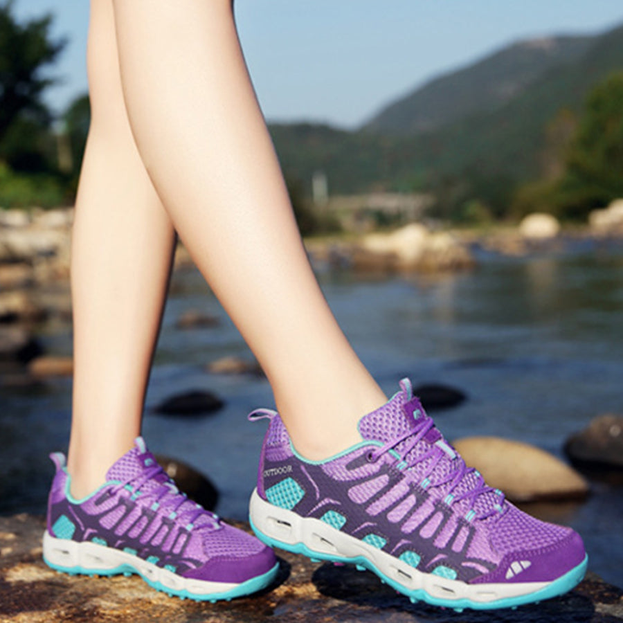 Unisex -New Mesh Lace Up Outdoor Hiking Sneakers