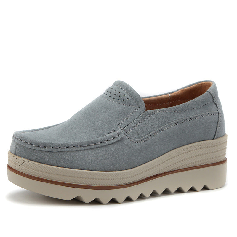 Wide Feet Orthopedic Suede Leather Shoes For Women