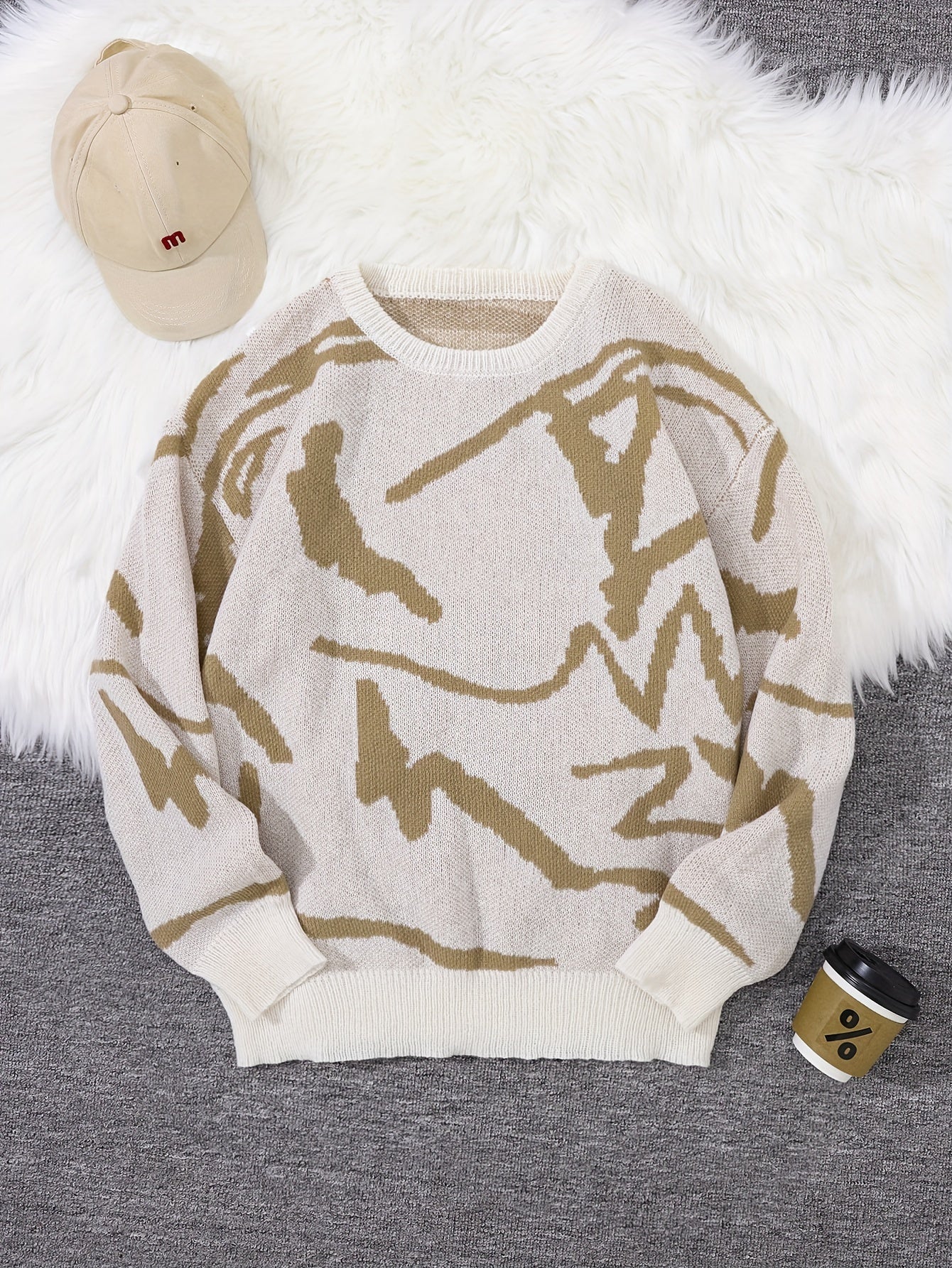 Soft Graphic Crew Neck Winter Sweatshirt
