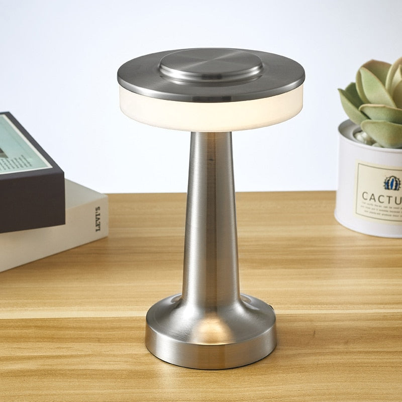 Cordless Table Lamp - Mushroom LED Wireless Lamp - Table Light