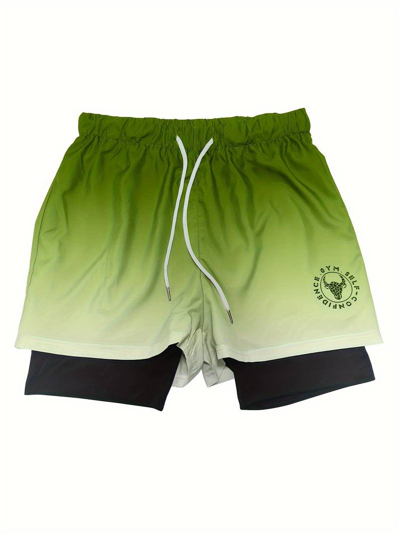 Men's Dual Layer Reversible Ombre Shorts
