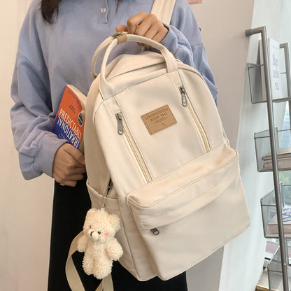 Women's Casual Nylon Backpack with Laptop Compartment