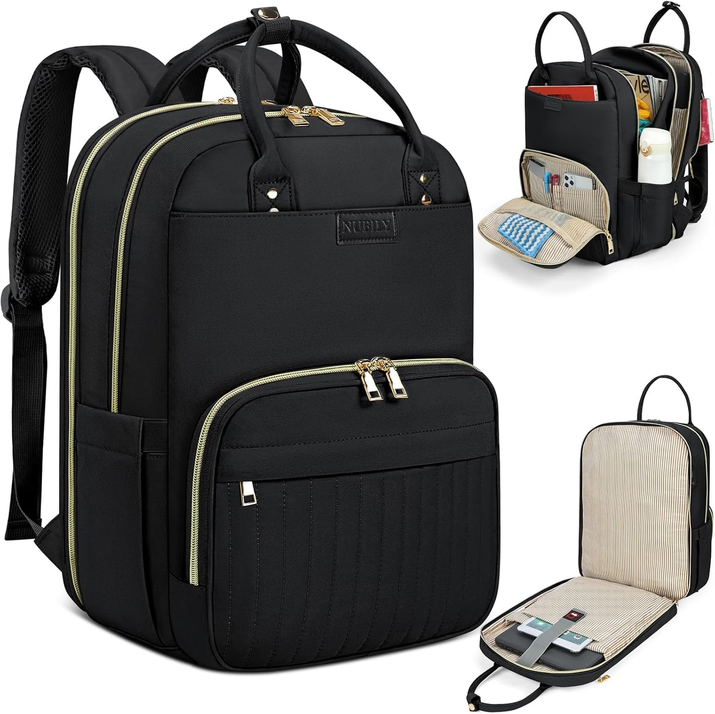 Durable Laptop Backpack with Multiple Pockets - 15.6 Fit - OutfitLondon