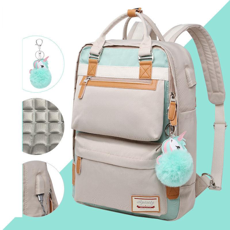 Waterproof Ladies Laptop Backpack 15.6 Inch Compartment