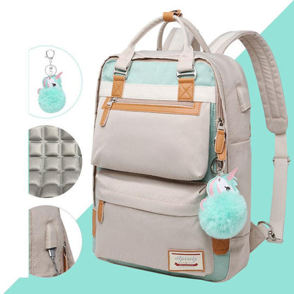 Waterproof Ladies Laptop Backpack 15.6 Inch Compartment