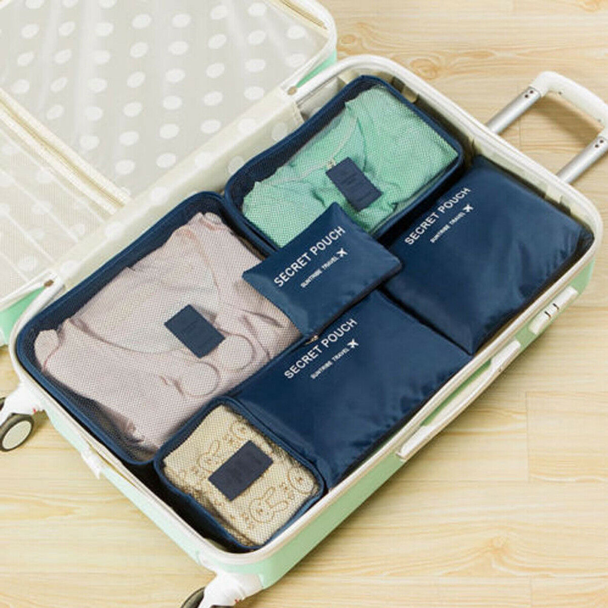 Travel Accessories Packing Cube Set - 2pc Portable Storage Bags