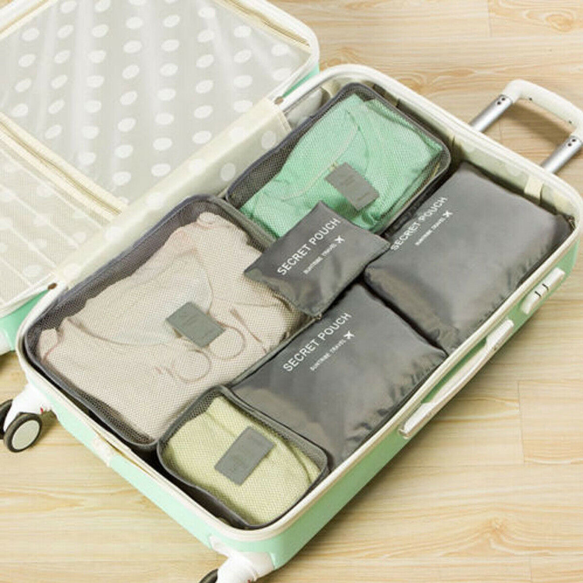 Travel Accessories Packing Cube Set - 2pc Portable Storage Bags