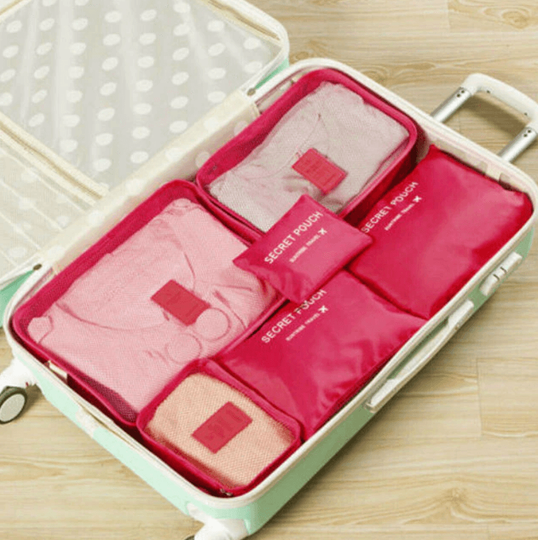 Travel Accessories Packing Cube Set - 2pc Portable Storage Bags