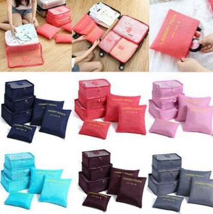 Travel Accessories Packing Cube Set - 2pc Portable Storage Bags