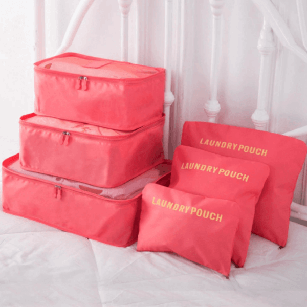Travel Accessories Packing Cube Set - 2pc Portable Storage Bags