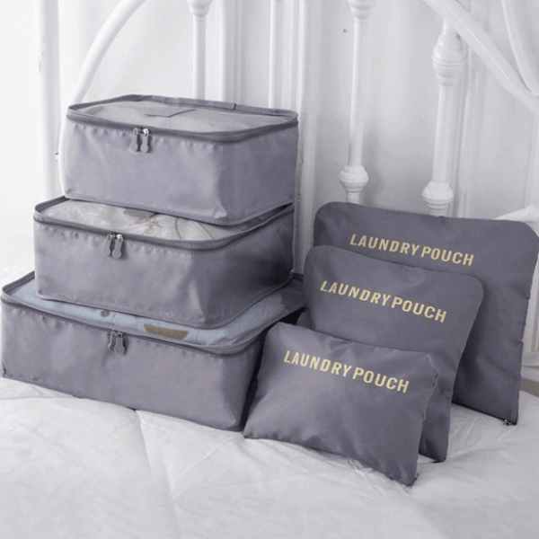 Travel Accessories Packing Cube Set - 2pc Portable Storage Bags