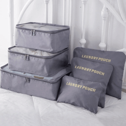 Travel Accessories Packing Cube Set - 2pc Portable Storage Bags