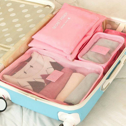 Travel Accessories Packing Cube Set - 2pc Portable Storage Bags