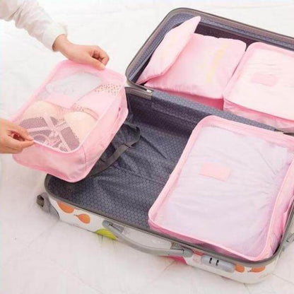 Travel Accessories Packing Cube Set - 2pc Portable Storage Bags