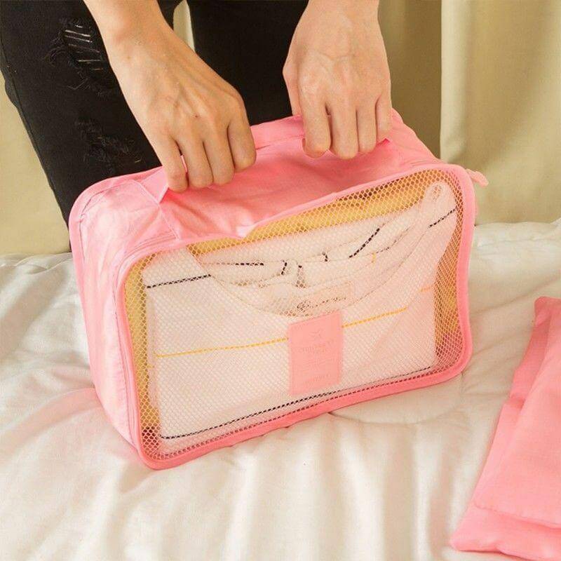Travel Accessories Packing Cube Set - 2pc Portable Storage Bags