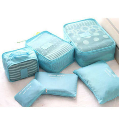 Travel Accessories Packing Cube Set - 2pc Portable Storage Bags