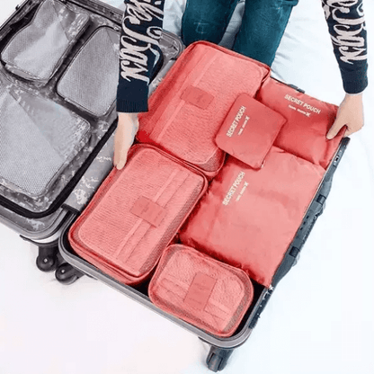 Travel Accessories Packing Cube Set - 2pc Portable Storage Bags - OutfitLondon