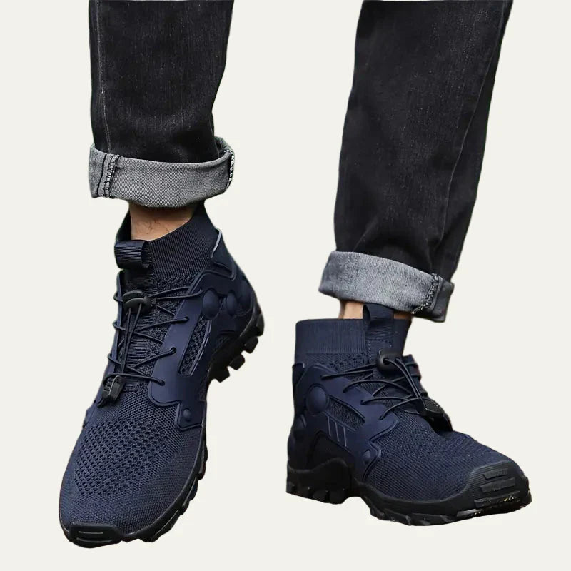 Men's Hiking Boot with Breathable Mesh and Fast Lacing