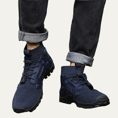 Men's Hiking Boot with Breathable Mesh and Fast Lacing