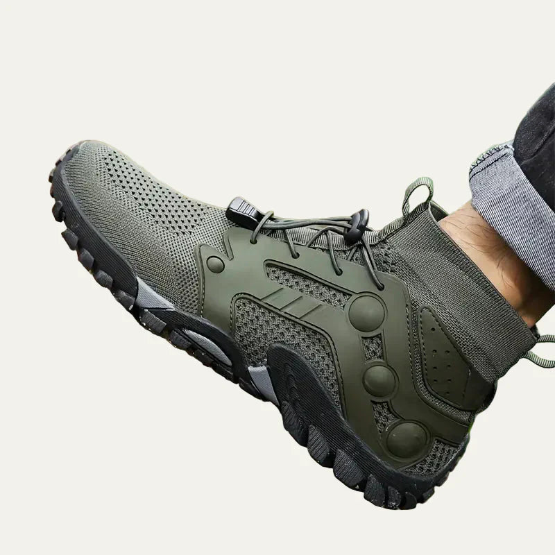 Men's Hiking Boot with Breathable Mesh and Fast Lacing