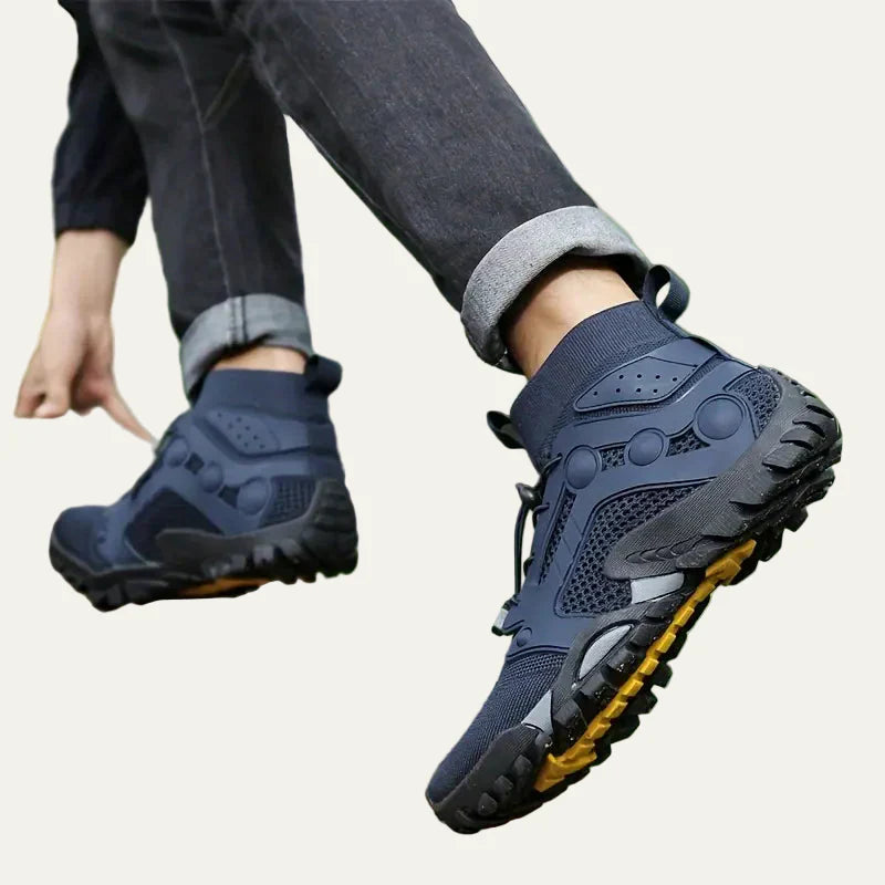Men's Hiking Boot with Breathable Mesh and Fast Lacing