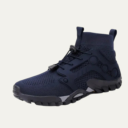 Men's Hiking Boot with Breathable Mesh and Fast Lacing