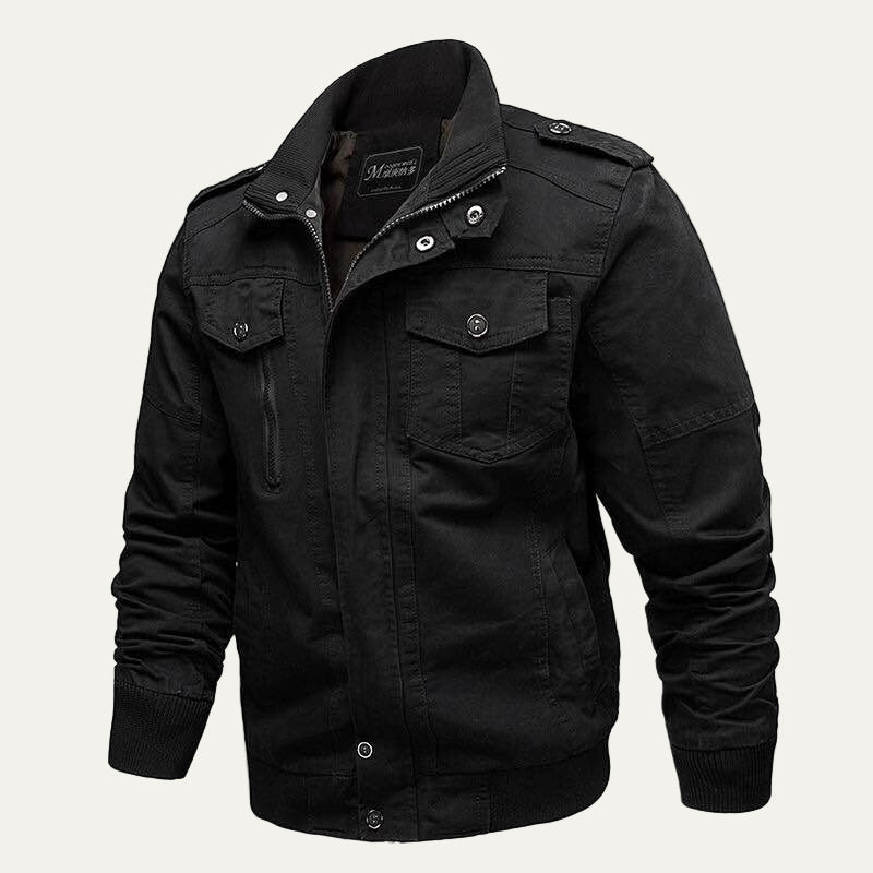 Rugged Army Style Outerwear Jacket