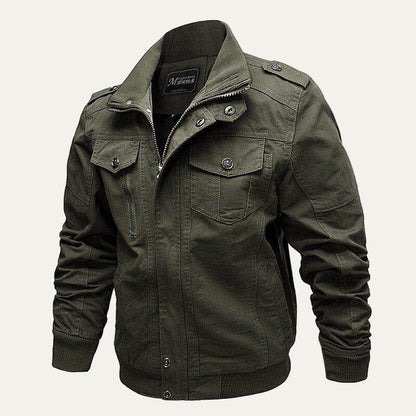 Rugged Army Style Outerwear Jacket