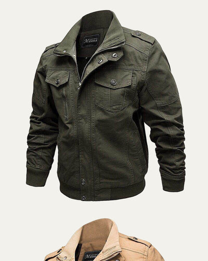 Rugged Army Style Outerwear Jacket