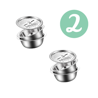 3-Piece Stainless Steel Kitchen Sink Bundle