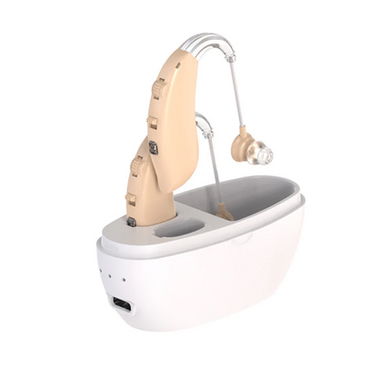 Rechargeable BTE Hearing Aids Low Profile For Seniors