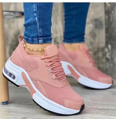 Women's Comfortable Outdoor Female Casual Lace Up Mesh Shoes