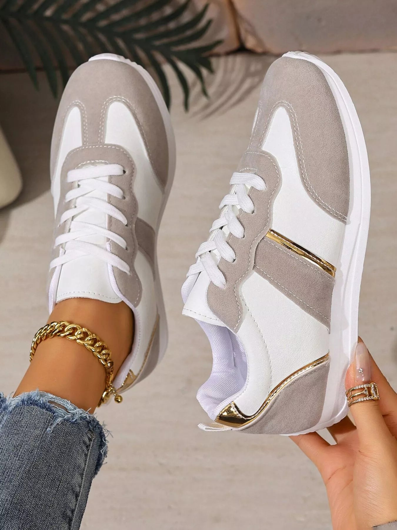 Timeless Lace Up Sneakers - OutfitLondon