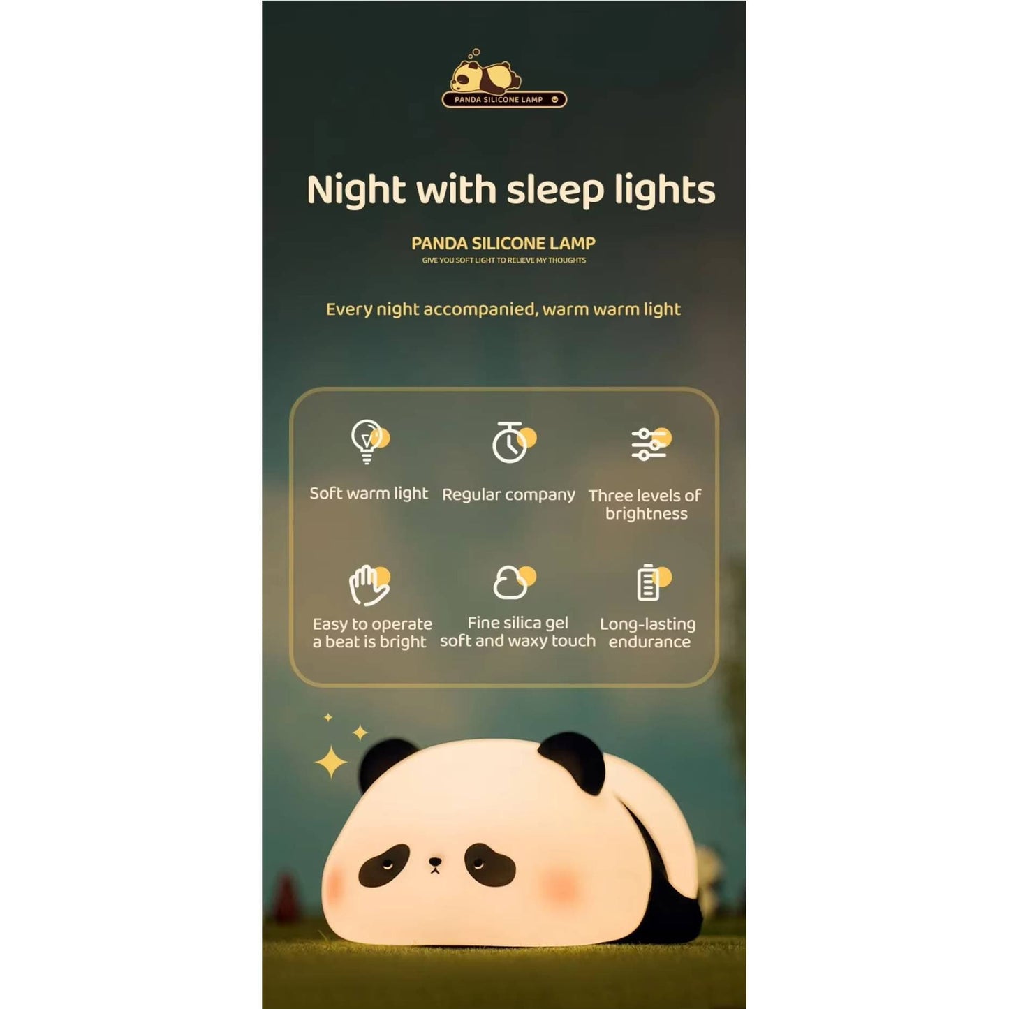Silicone LED Night Light Animal Shape