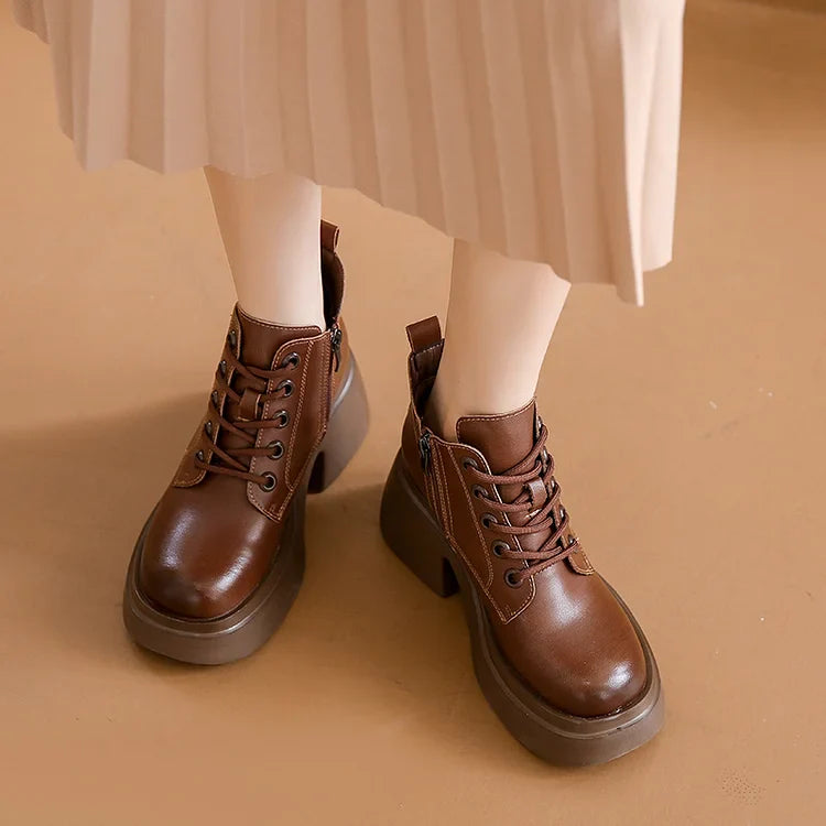Classic High Heel Comfort Loafers