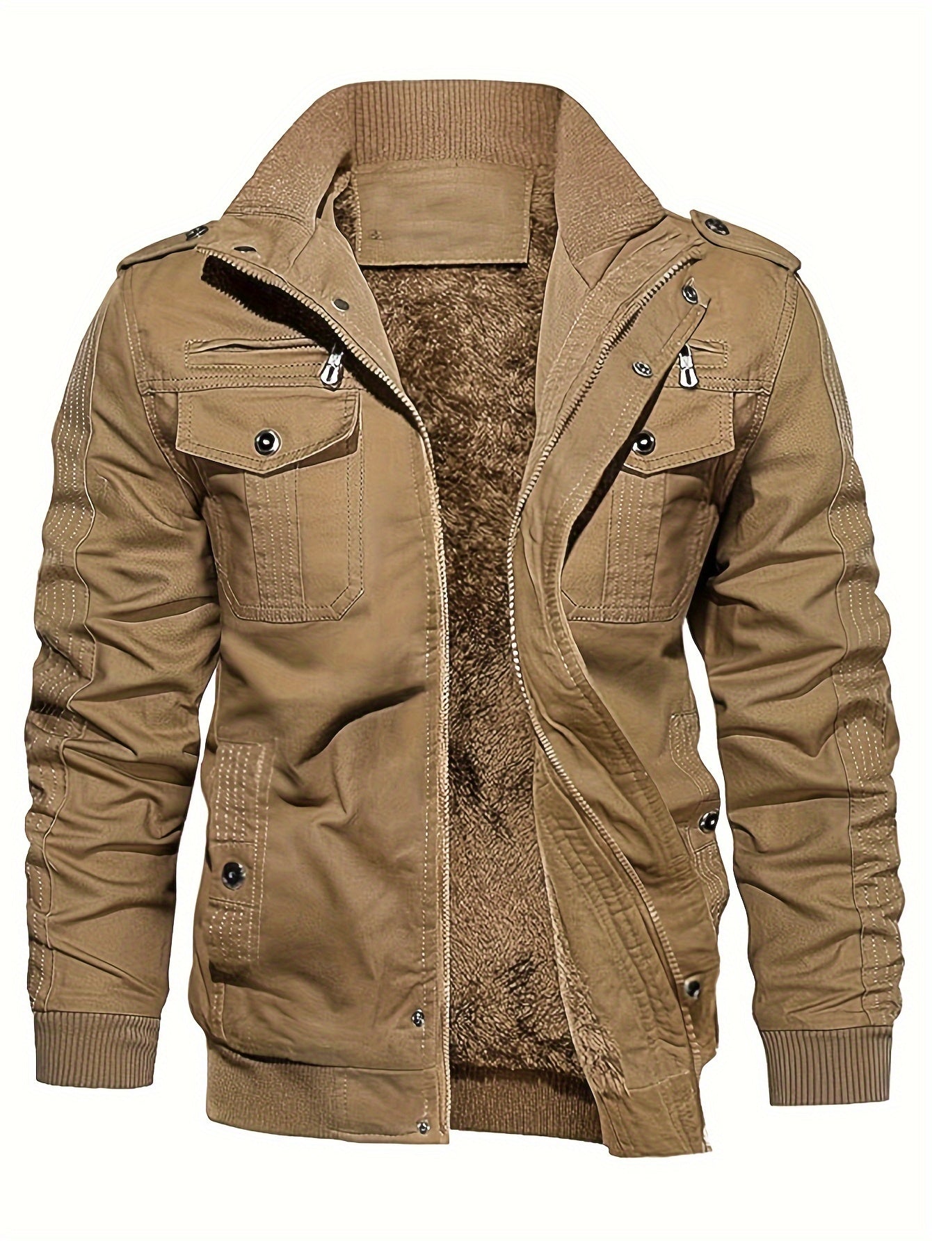 Insulated Water Resistant Mens Winter Coat with Hood