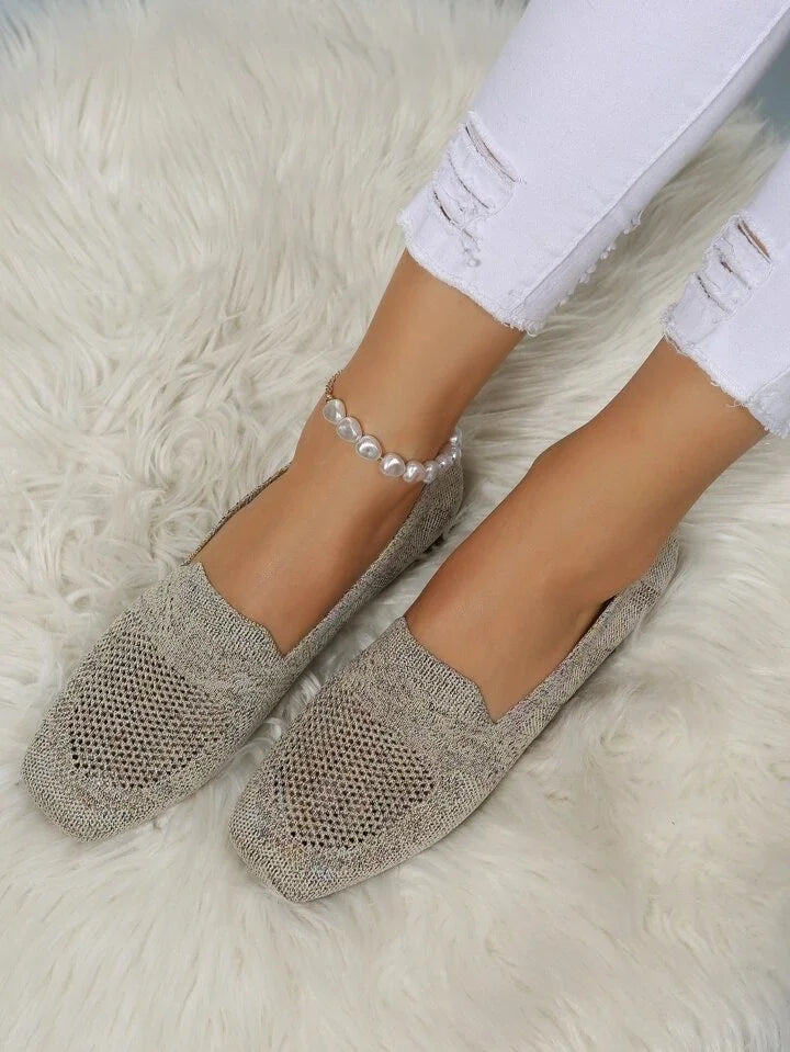 Step-In Elegance: Orthopedic Non-Slip Flat Shoes - Comfort Meets Style