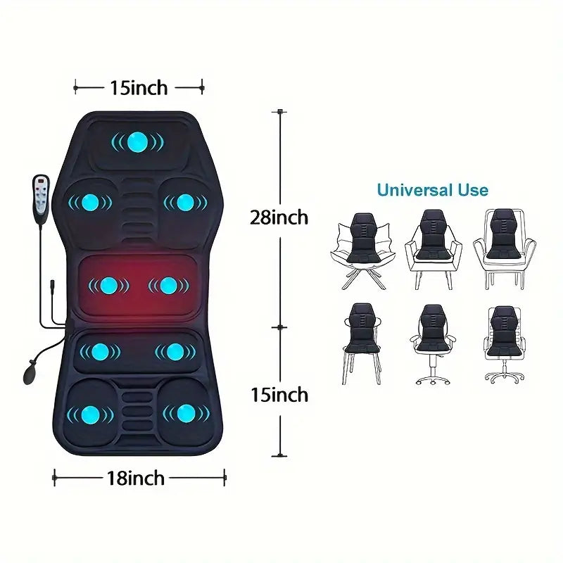 Relaxing Heat Therapy Back Massager