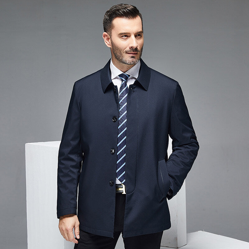Men's Classic Wool Blend Tailored Jacket