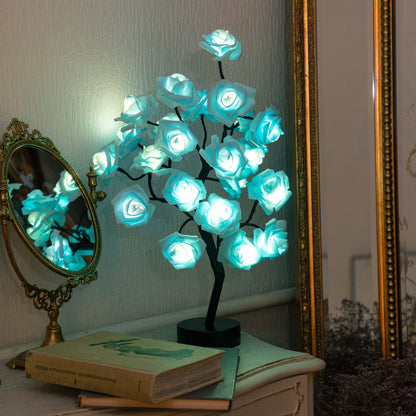 LED Rose Tree Table Lamp | Sparkly Trees