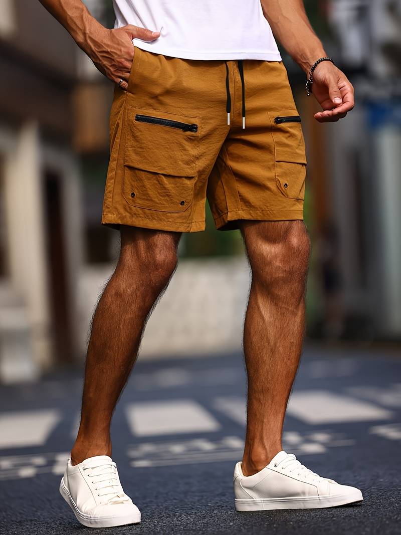Comfortable Men's Summer Shorts with Zip Pocket - OutfitLondon