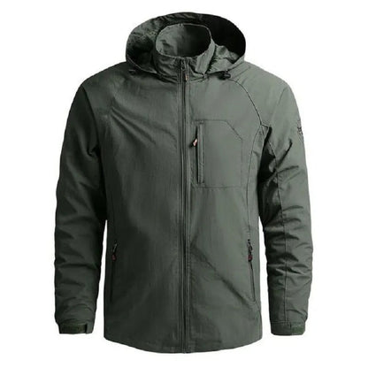 Waterproof Men's Zip Up Hoodie Jacket