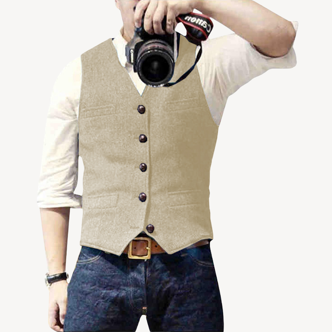 Classic Fitted Wool Waistcoat