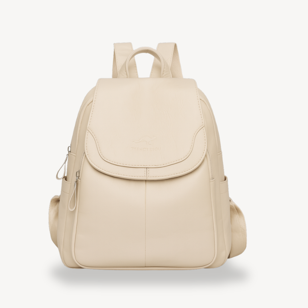 Stylish Ladies Leather Rucksack - OutfitLondon