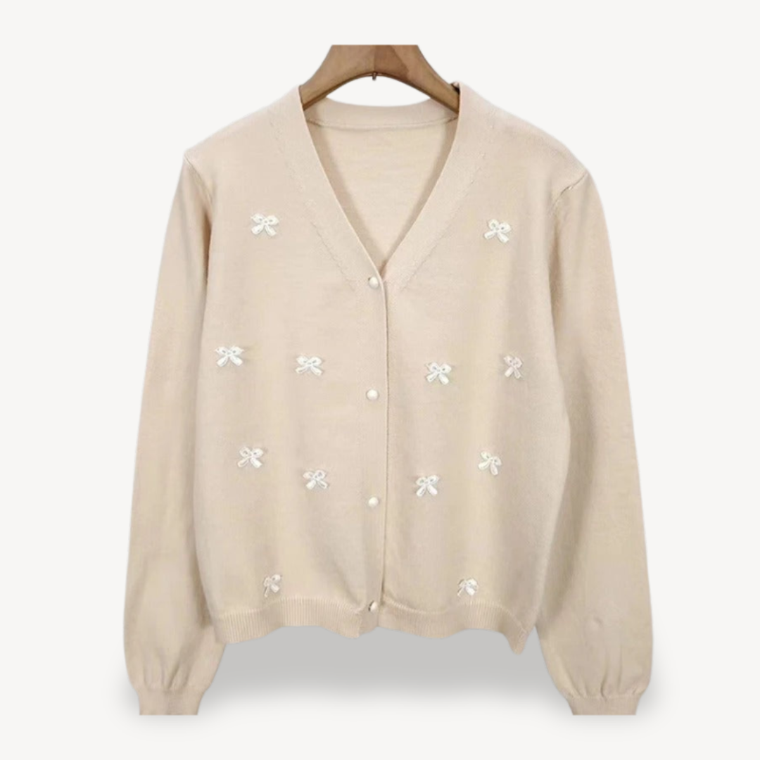 Ladies' Decorative Ribbon Sweater