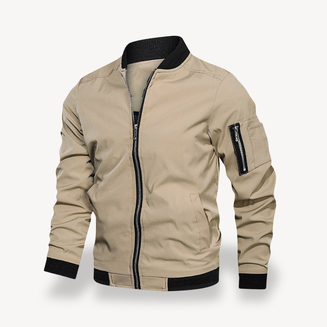 Men's Zip Up Flight Jacket