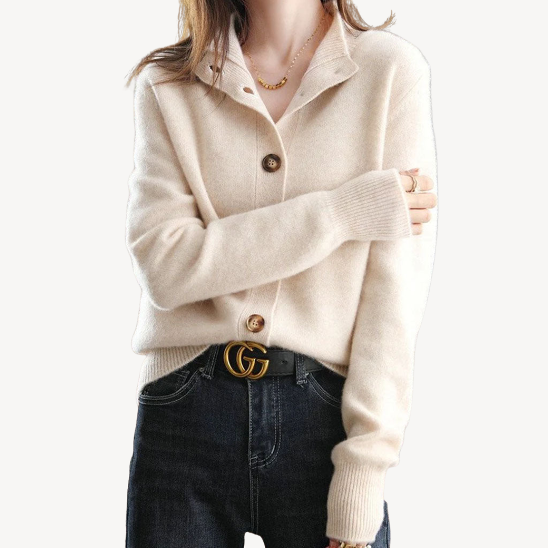 Cozy Crew Neck Women's Pullover Sweater - OutfitLondon