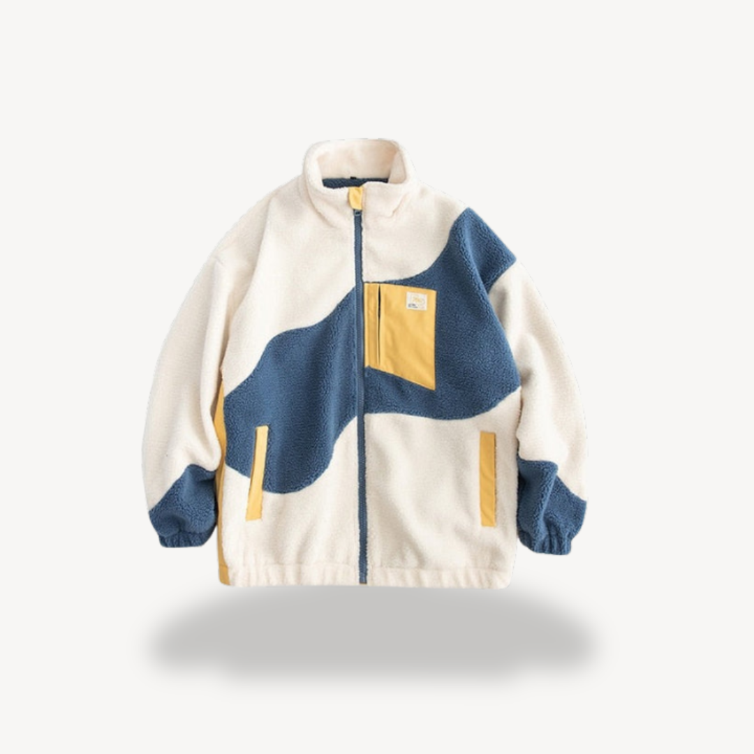 Men's Thermal Blocked Fleece Jacket - OutfitLondon