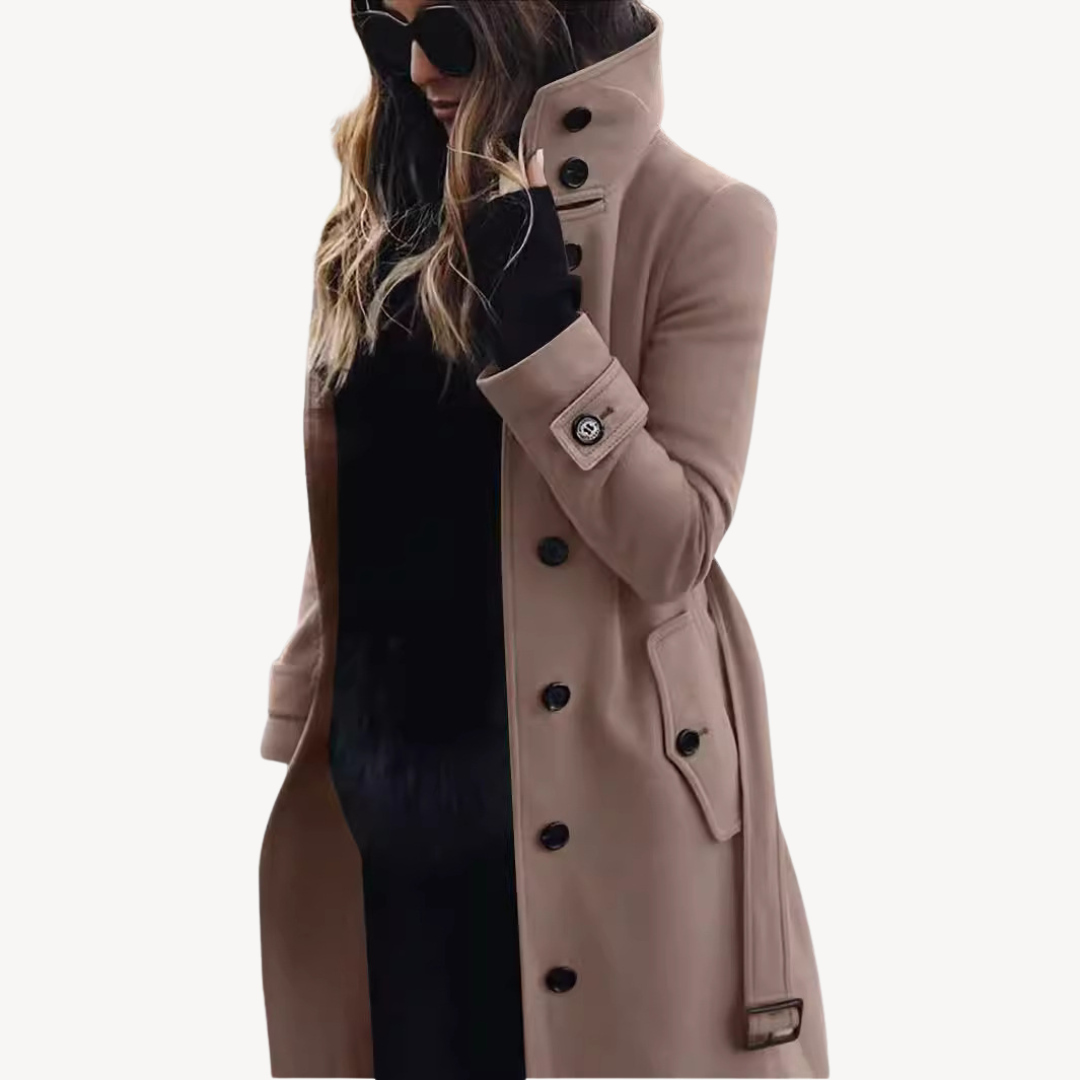 Ladies Warm Waterproof Trench Coat