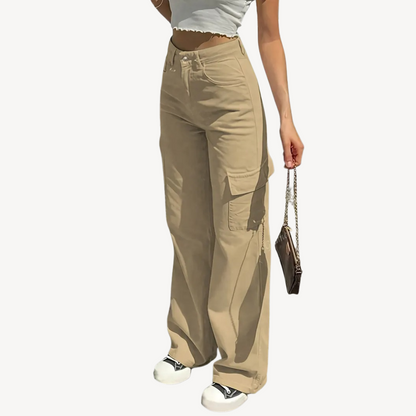 Ladies Comfortable Cargo Trousers - OutfitLondon